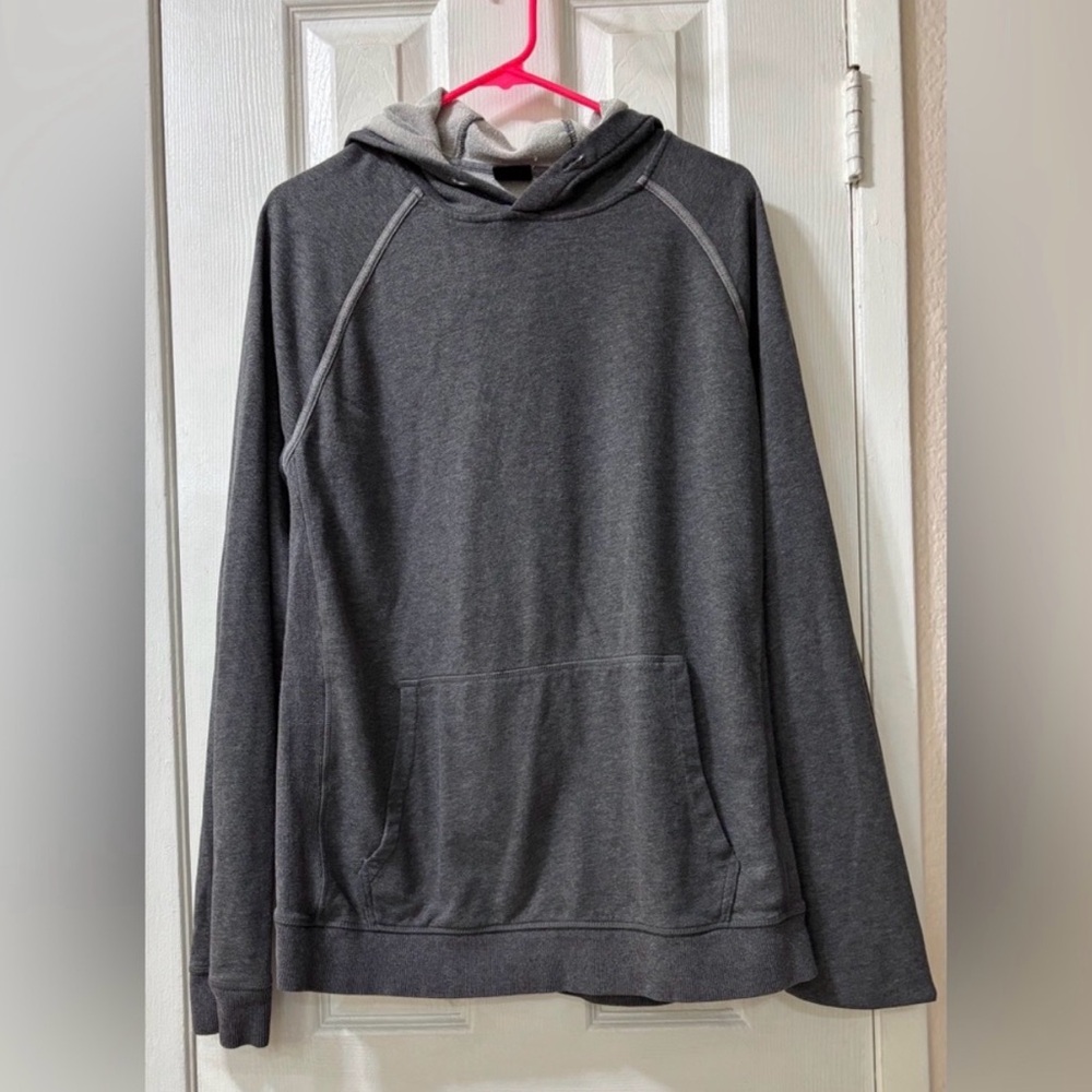 Decree Charcoal Men's L Oversized Gray Hoodie